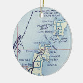Washington Island WI Keramisch Ornament (Links)