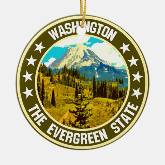 Washington Keramisch Ornament (Voorkant)