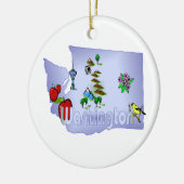 Washington kerstboomversiering keramisch ornament (Links)