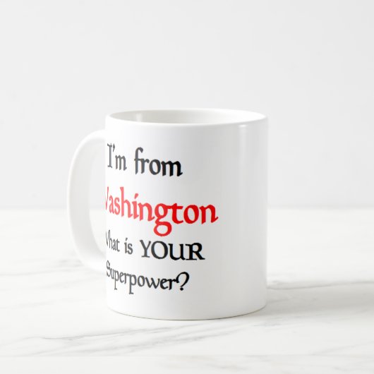 washington koffie - mok (Voorkant links)