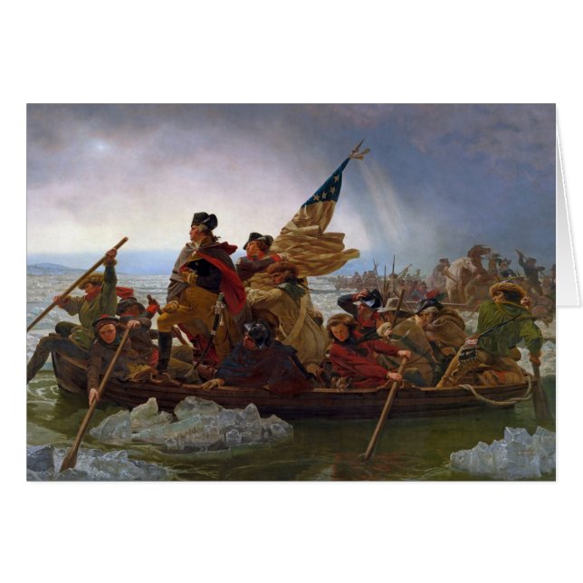 Washington langs de Delaware (Voorkant Horizontaal)