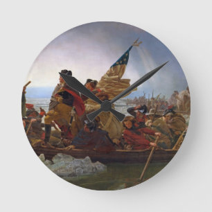 Washington langs de Delaware Ronde Klok