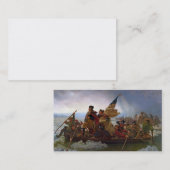 Washington langs de Delaware Visitekaartje (Voorkant / Achterkant)