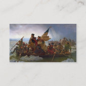 Washington langs de Delaware Visitekaartje (Achterkant)