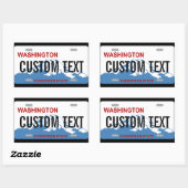Washington licentie bord aangepaste sticker (Vel)
