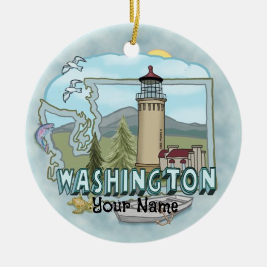 Washington Lighthouse Ornament (Voorkant)
