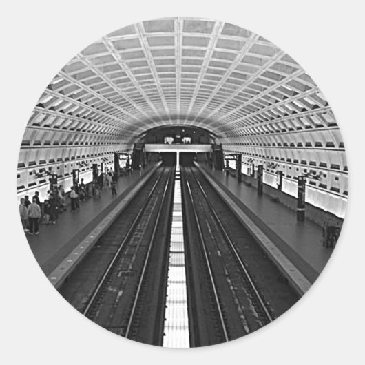 Washington Metro Ronde Sticker (Voorkant)