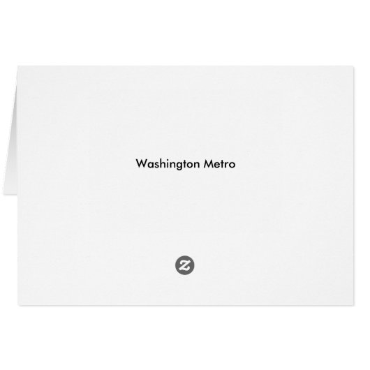 Washington Metropolitan Area Transit in D.C. Card (Dos Horizontal)