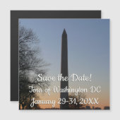 Washington Monument bij zonsondergang in DC (Voorkant / Achterkant)