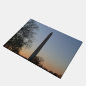 Washington Monument bij zonsondergang in DC Deurmat (Schuin)