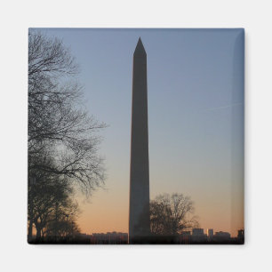 Washington Monument bij zonsondergang in DC Magneet