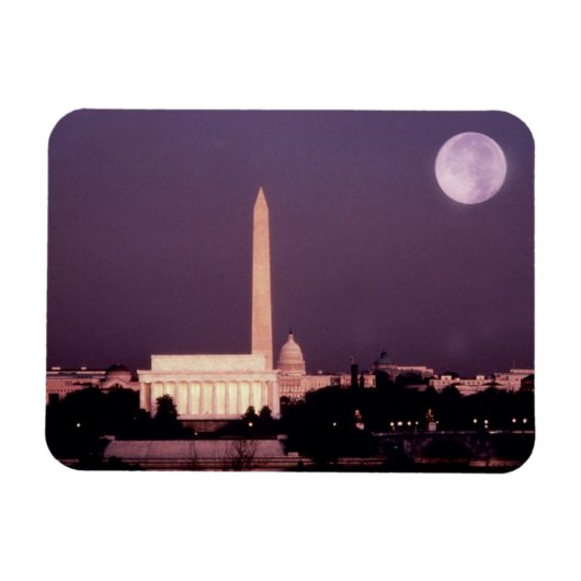 Washington Monument, Capitol en Jefferson Magneet (Horizontaal)