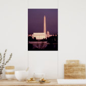 Washington Monument, Capitol en Jefferson Poster (Keuken)