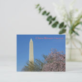Washington Monument Cherry Blossom Festival Briefkaart (Staand voorkant)