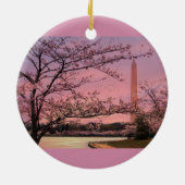 Washington Monument Cherry Blossom Festival Keramisch Ornament (Achterkant)