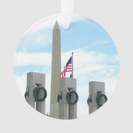 Washington Monument en WWII-herdenkingsmonument in Ornament