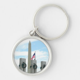 Washington Monument en WWII-herdenkingsmonument in Sleutelhanger