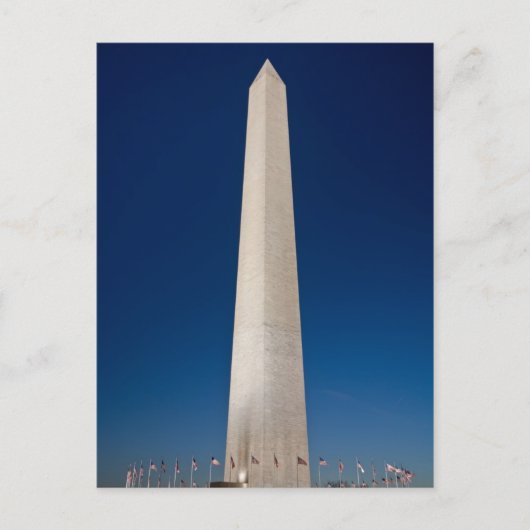 Washington Monument in Dusk Briefkaart (Voorkant)