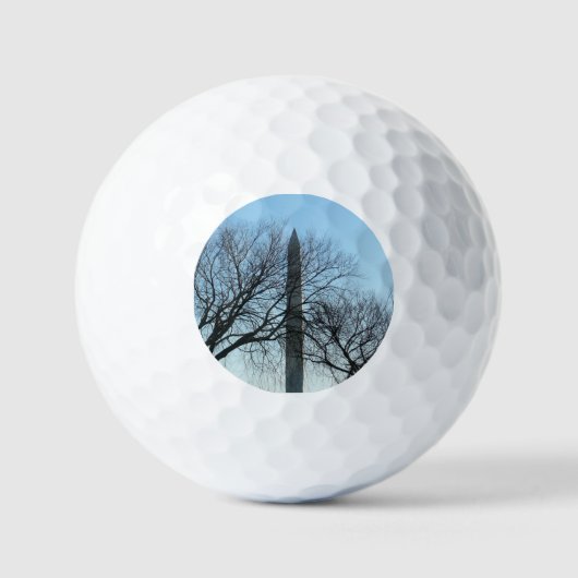 Washington Monument in Winter I Landschap Golfballen (Voorkant)