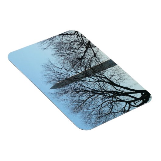 Washington Monument in Winter I Landschap Magneet (Rechterzijde)