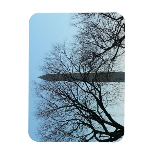 Washington Monument in Winter I Landschap Magneet (Verticaal)
