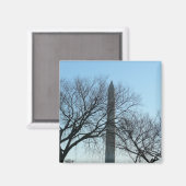 Washington Monument in Winter I Landschap Magneet (Voorkant / Achterkant)