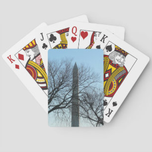 Washington Monument in Winter I Landschap Pokerkaarten