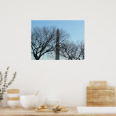 Washington Monument in Winter I Landschap Poster (Keuken)