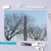 Washington Monument in Winter I Landschap Tissuepapier (Craft)