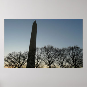 Washington Monument in Winter II Landschap Poster