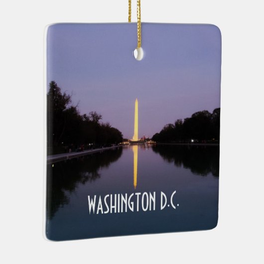 Washington Monument op Sunset Keramisch Ornament (Rechts)