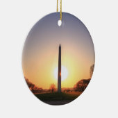 Washington Monument op Sunset Keramisch Ornament (Rechts)
