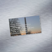 Washington Monument op Sunset Magnetisch Visitekaartje (Voorbeeld)