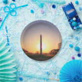 Washington Monument op Sunset Papieren Bordje (Feest)