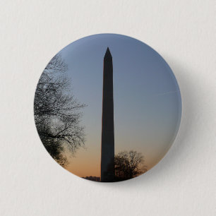 Washington Monument op Sunset Ronde Button 5,7 Cm