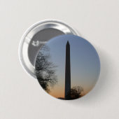 Washington Monument op Sunset Ronde Button 5,7 Cm (Voorkant /achterkant)