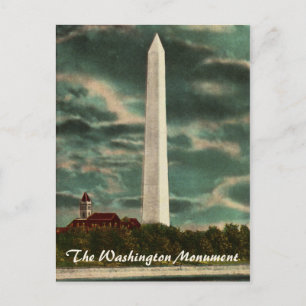 Washington Monument par carte postale de nuit
