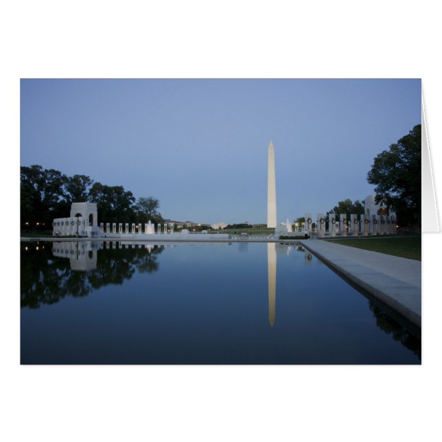 Washington Monument, Reflecterende Pool, Washingto (Voorkant Horizontaal)