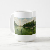 Washington Monument Reflecting Pool met Loch Ness Koffiemok (Voorkant links)