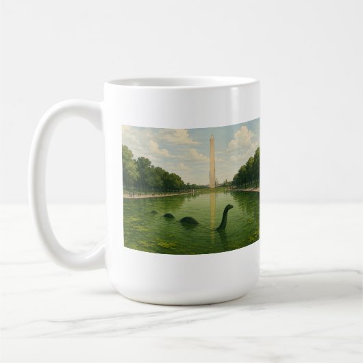 Washington Monument Reflecting Pool met Loch Ness Koffiemok (Links)