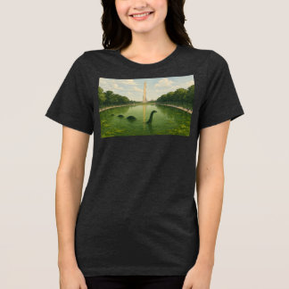 Washington Monument Reflecting Pool met Loch Ness Tri-Blend Shirt