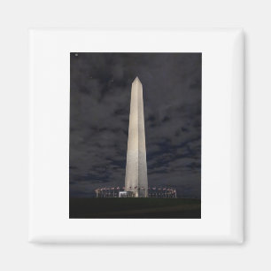 Washington Monument 's Nachts Sticker Magneet