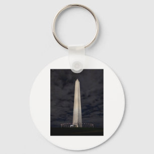Washington Monument 's Nachts Sticker Sleutelhanger