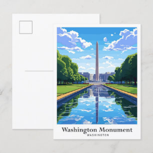 Washington Monument Verenigde Staten Reizen Briefkaart