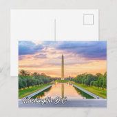 Washington Monument, Washington D.C., Verenigde St Briefkaart (Voorkant / Achterkant)