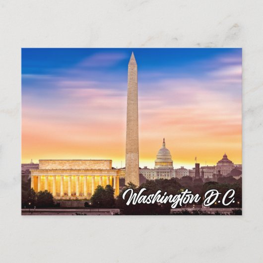 Washington Monument, Washington D.C., VS Briefkaart (Voorkant)