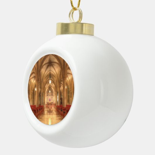 Washington National Cathedral Bethlehem Chapel Keramische Bal Ornament (Rechts)