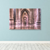 Washington National Cathedral Reflection Canvas Afdruk (Insitu (Houten vloer))