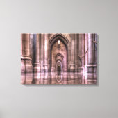 Washington National Cathedral Reflection Canvas Afdruk (Voorkant)