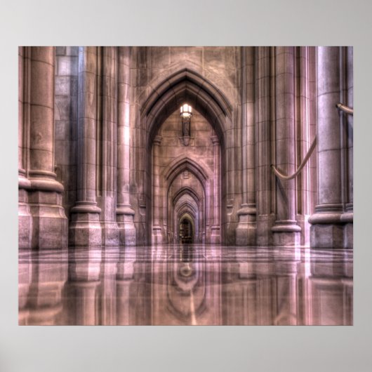 Washington National Cathedral Reflection Poster (Voorkant)